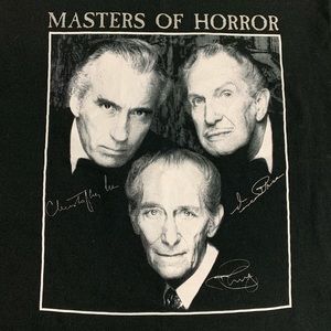 Masters Of Horror T-Shirt Men Medium Black Lee Price Cushing Classic Thriller